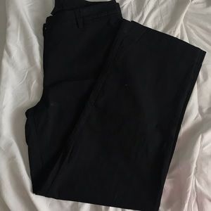 Business pants ankle Cropped, Black with Shine